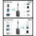 2 in 1 Bluetooth Transmitter Receiver, Wireless Bluetooth 5.3 Adapter - Dual Pairs for AirPods, All Headphones, Use with 3.5mm Aux Audio Jack on Airplane, Home/Car Stereo, Gym, iPad/Tablets